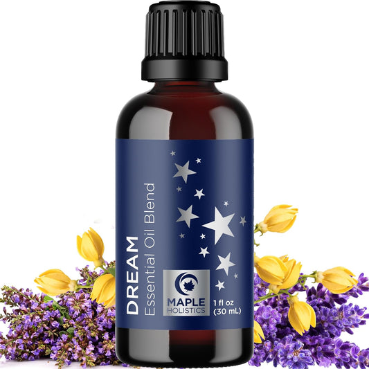 Sleep Essential Oil Blend for Diffuser - Dream Essential Oils for Diffusers Aromatherapy and Wellness with Ylang-Ylang Clary Sage Roman Chamomile and Lavender Essential Oils for Night Time Support