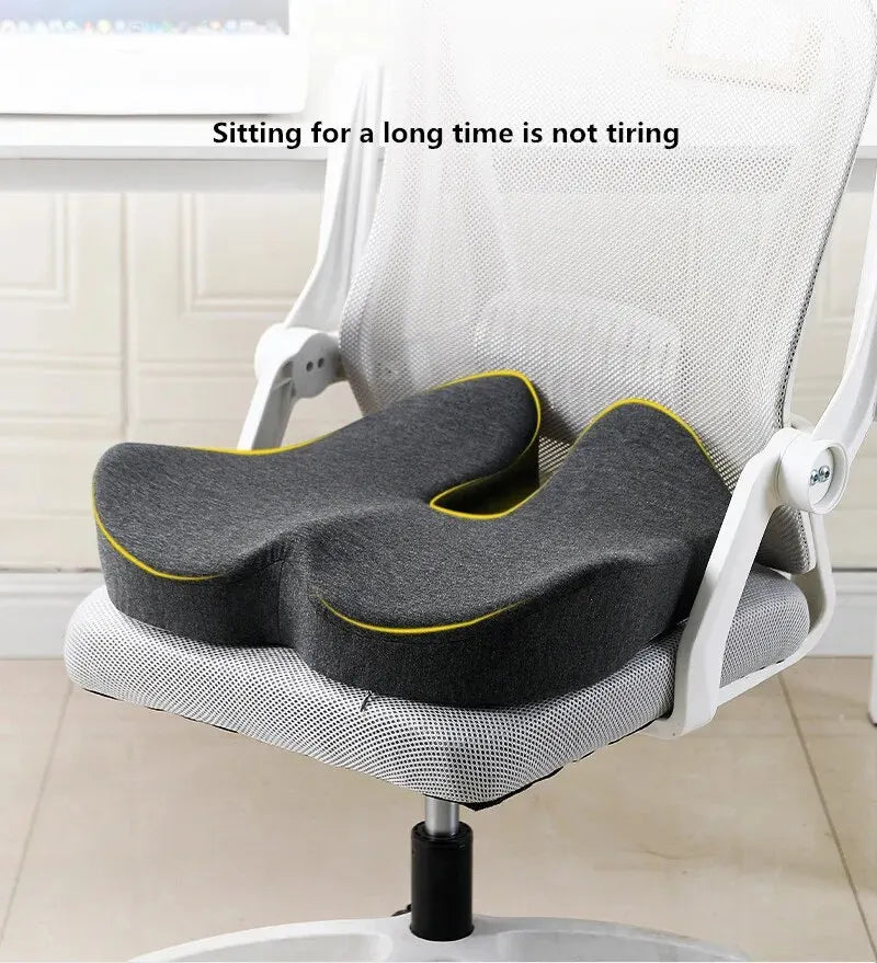 Zeby Rebound Memory Foam Office Chair Cushion Woman Tailbone Pelvis Orthopedic Medical Lady Seat Cushion Beautiful Buttocks Pad